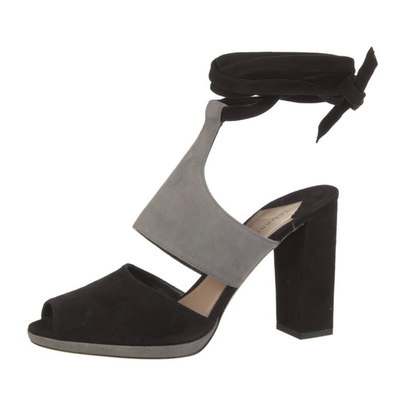 Tamara Mellon Peep Toe Block Heel Sandals 39-1/2 - Picture 6 of 8